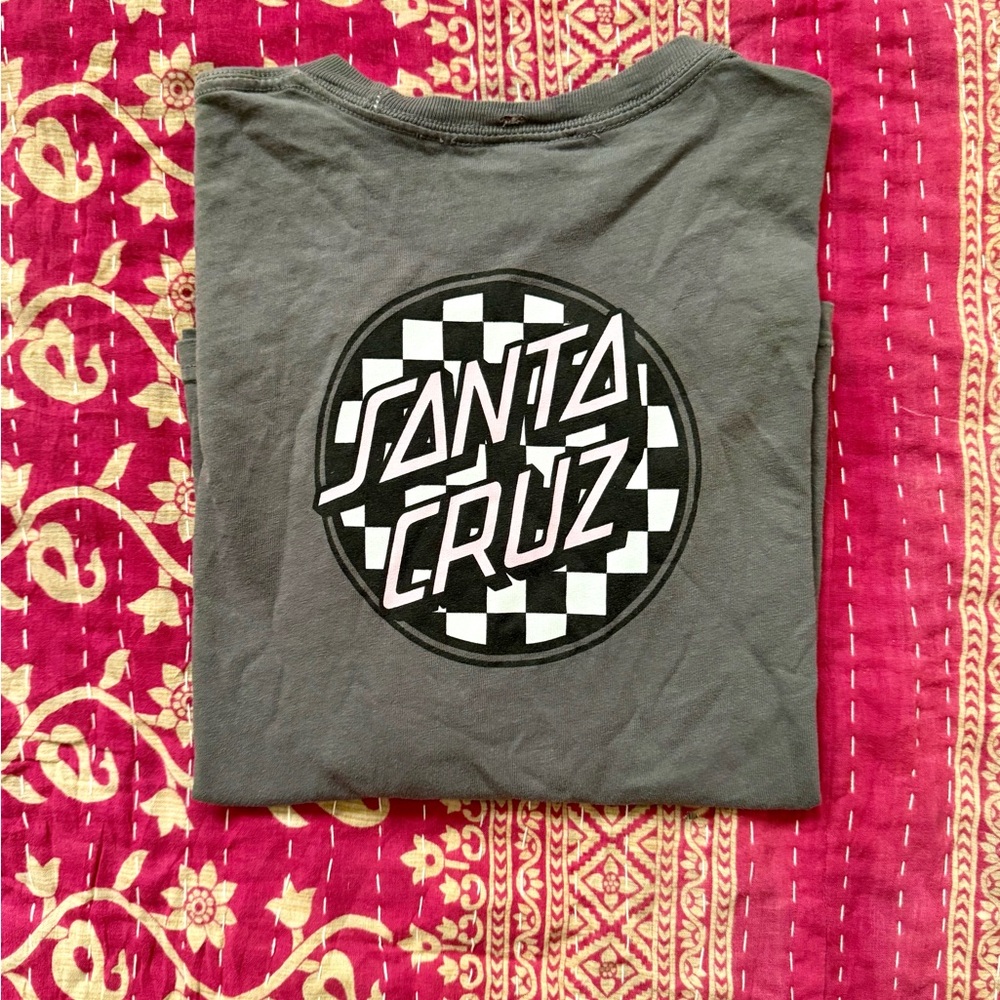 Santa Cruz Skateboards Gray Long Sleeve Tee